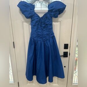 Vintage Blue Prom Dress